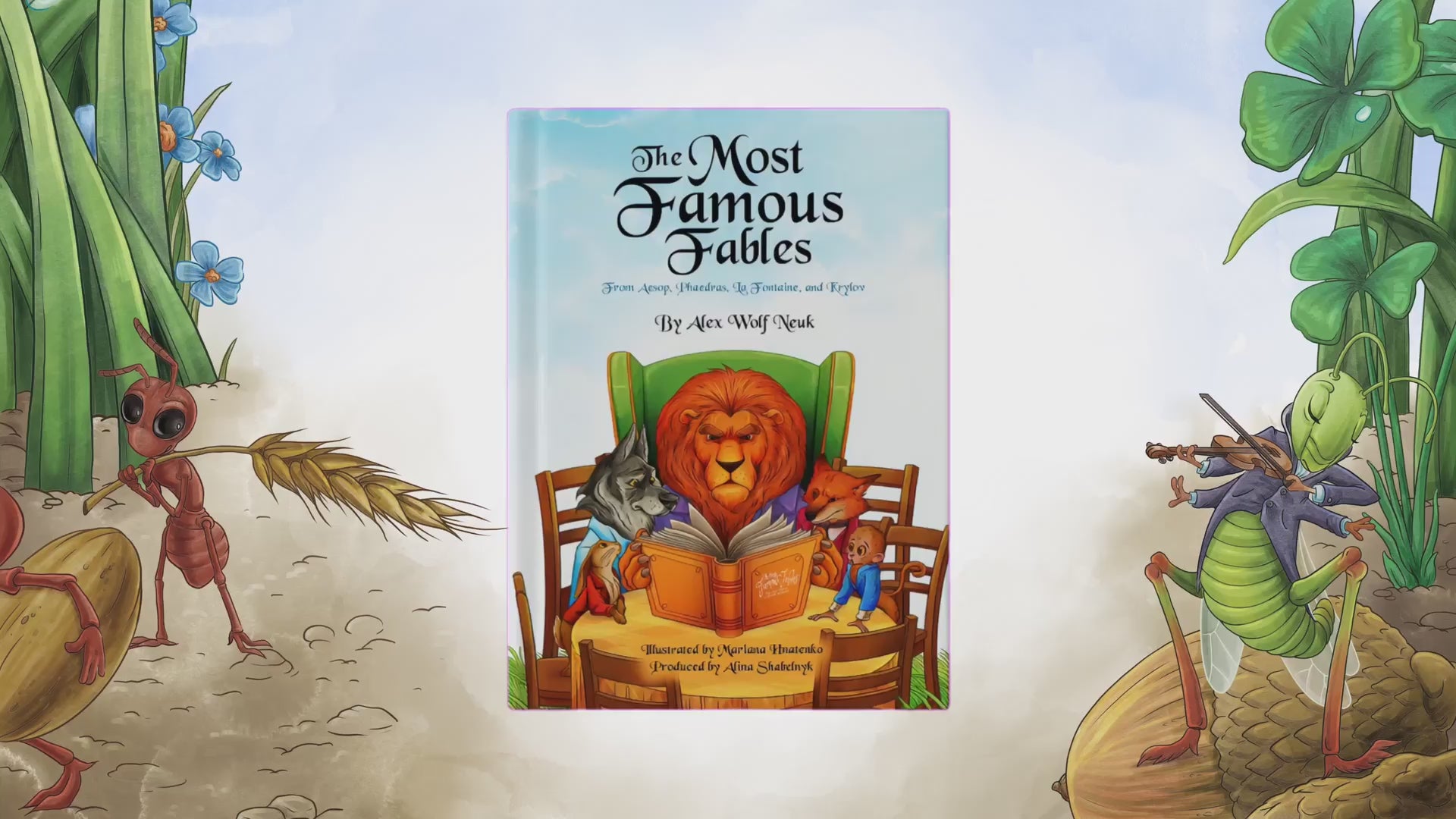 Load video: demonstration of Most Famous Fables book opening with lots of different pages.